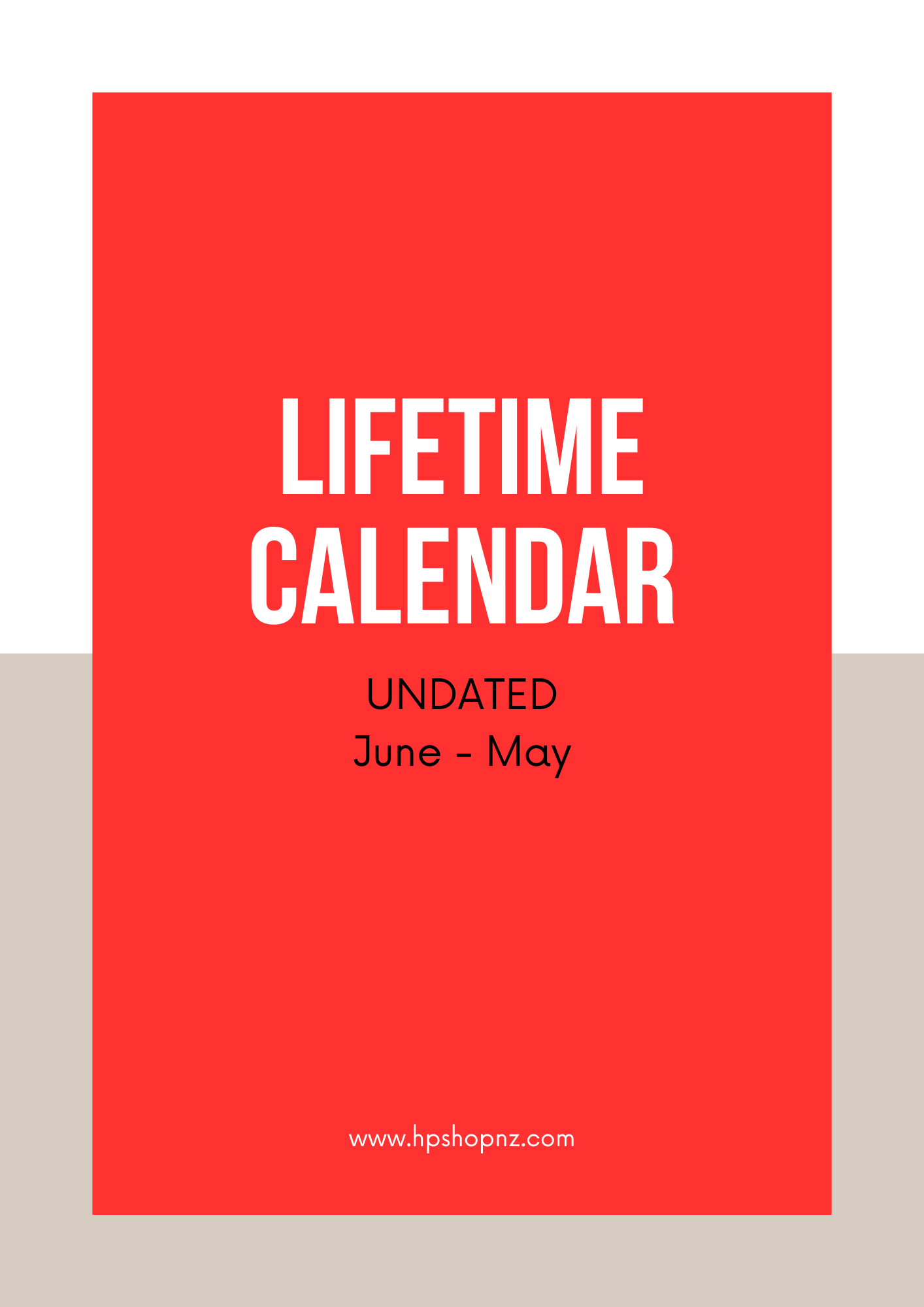 Lifetime Calendars - English